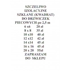 SZNURY SZKLANE DO IZOLACJI DRZWICZEK PIECÓW